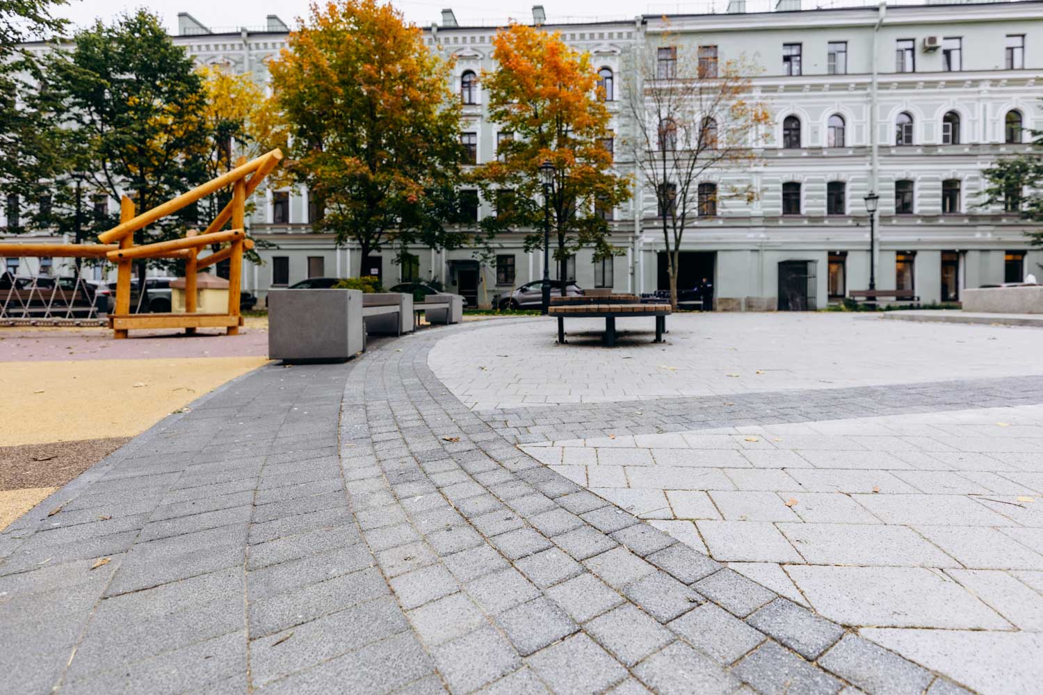 Плитка тротуарная Готика, Granite FERRO, Брусчатка В.2.П.8, Амфиболит, 200*100*80 мм