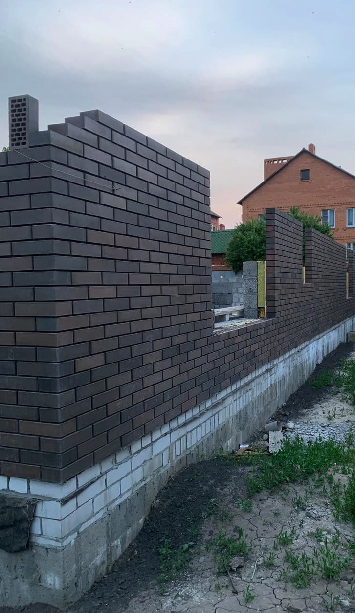 Кирпич облицовочный Вышневолоцкая керамика Графит гладкий, 250*120*65 мм