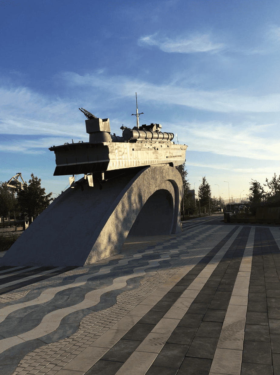 Плитка тротуарная Готика, Granite FINERRO, Плита S, Азул Бахия, 720/480*300*100 мм