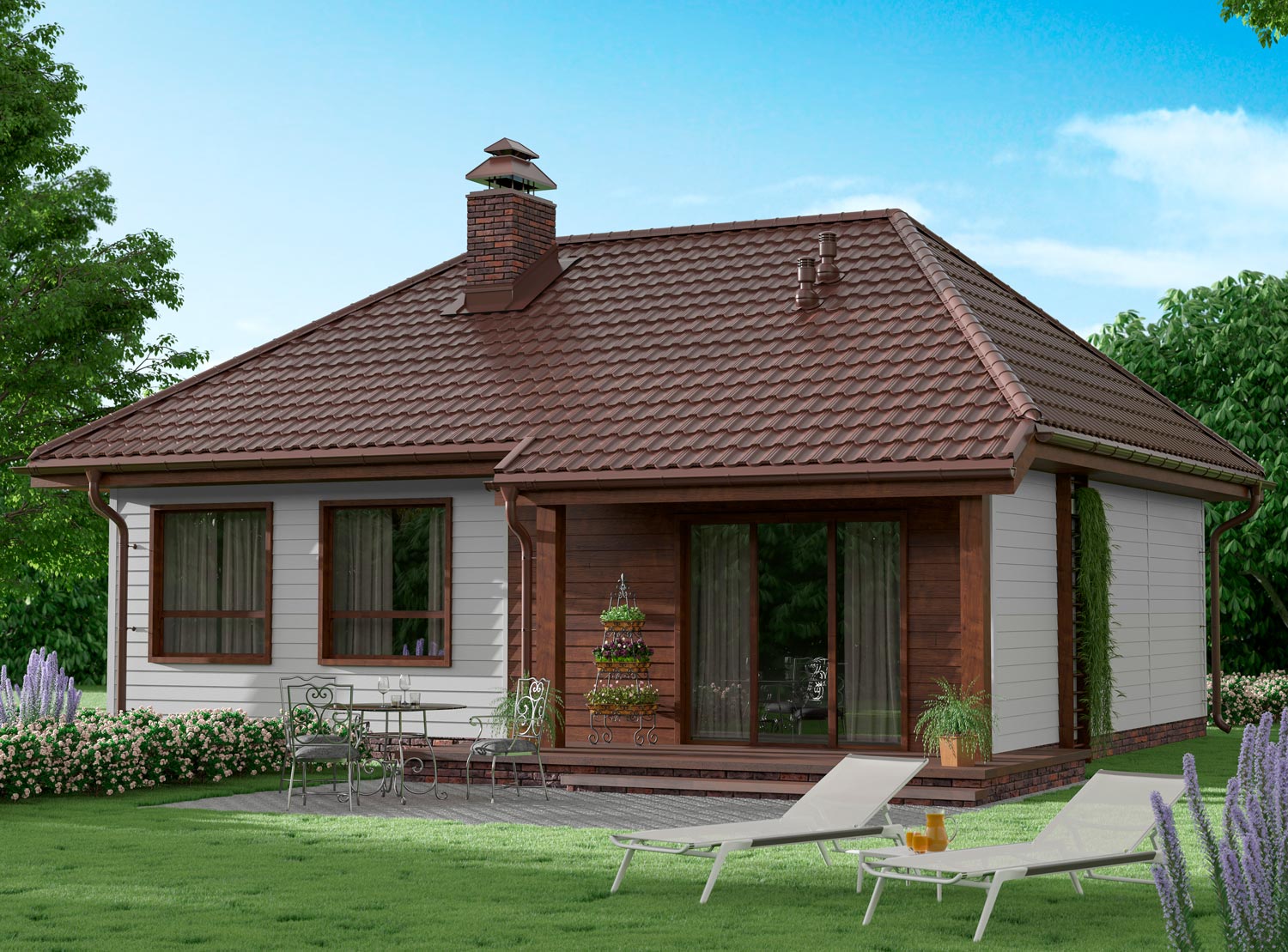 Металлочерепица Aquasystem Гетеборг GreenCoat Mica BT RAL 8017 МАТТ