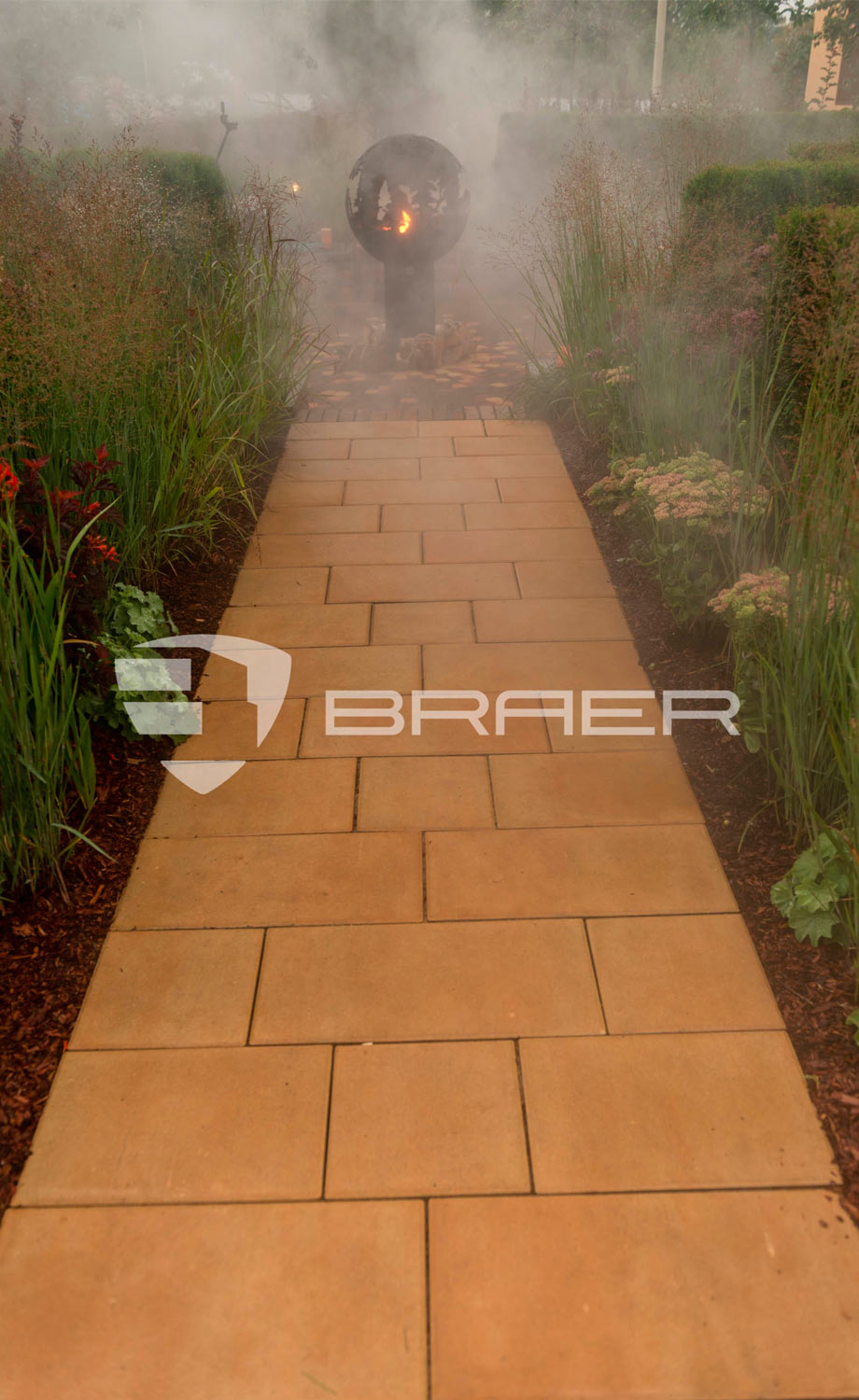 Плитка тротуарная BRAER Триада Color Mix Сахара, толщина 60 мм