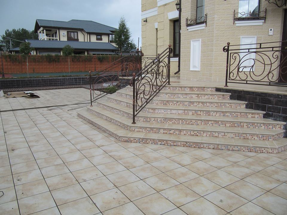 Клинкерная ступень прямоугольная Stroeher Keraplatte Roccia X 920 weizenschnee 294х340х35х11 мм