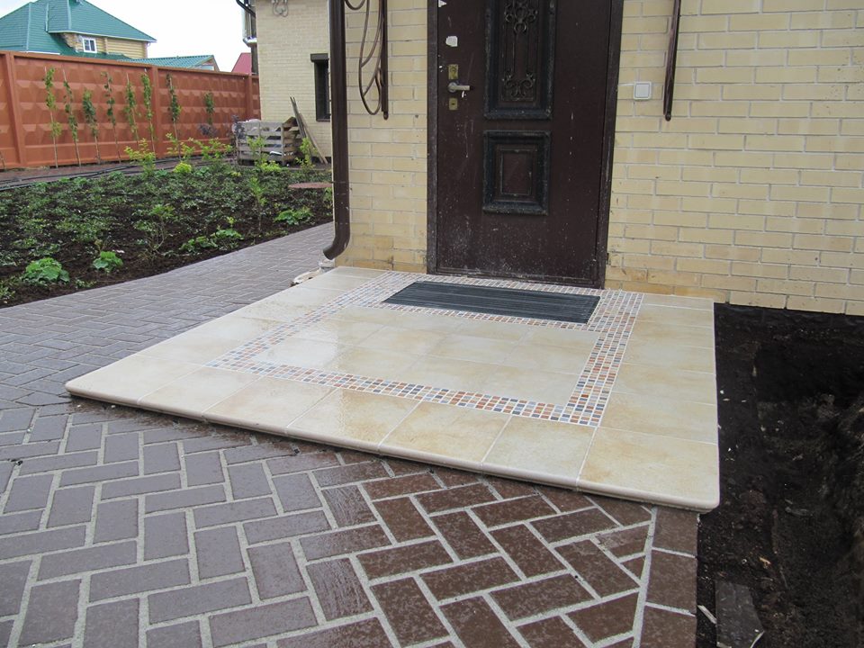 Клинкерная ступень прямоугольная Stroeher Keraplatte Roccia X 920 weizenschnee 294х340х35х11 мм