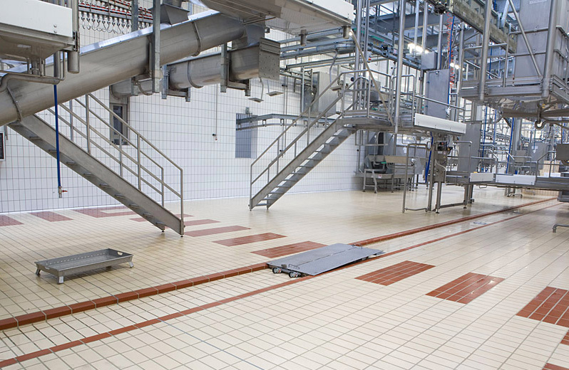 Техническая напольная клинкерная плитка Stroeher Stalotec 120 beige (R11/B), 240*115*10 мм