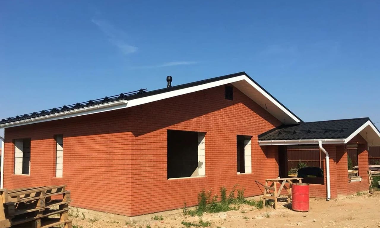 Кирпич облицовочный Вышневолоцкая керамика Красный гладкий, 250*120*65 мм