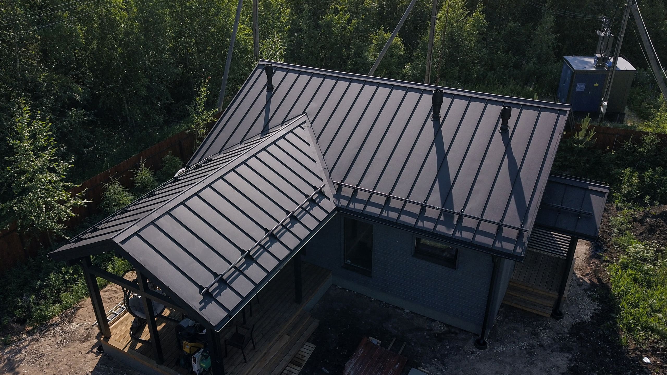 Самозащелкивающийся фальц прямой ARMO Rooftop Бархат Zn180