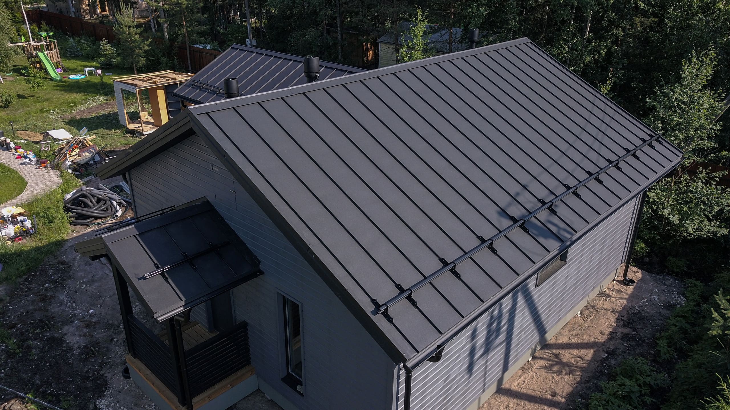 Самозащелкивающийся фальц прямой ARMO Rooftop Бархат Zn180