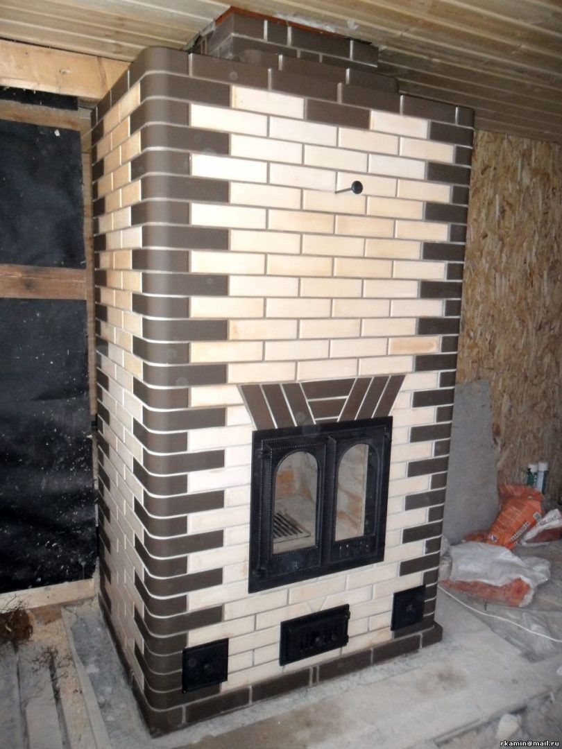 Печной кирпич радиусный полнотелый Lode Brunis F15 (R60) гладкий, 250*120*65 мм