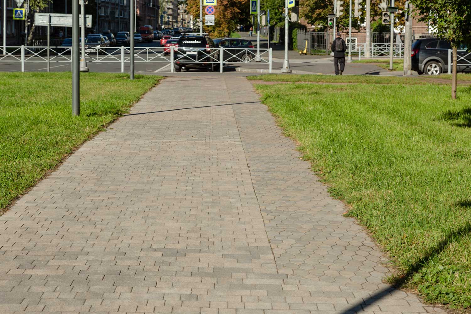 Плитка тротуарная Старый город Б.1.Фсм.6 листопад гранит старый замок, комплект 3 шт, толщина 60 мм