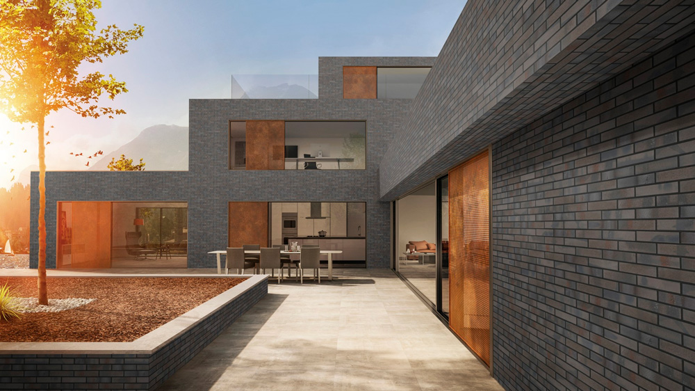 Клинкерная плитка угловая Stroeher Brickwerk, Brick 60 652 moorbraun 240*50*52*12 мм