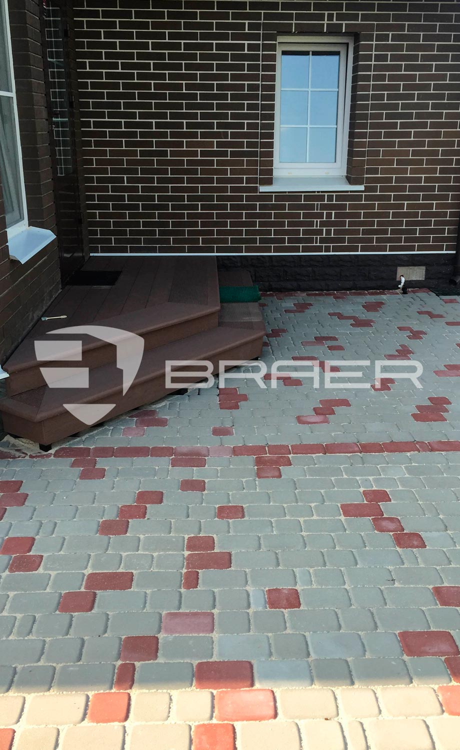 Плитка тротуарная BRAER Классико серый