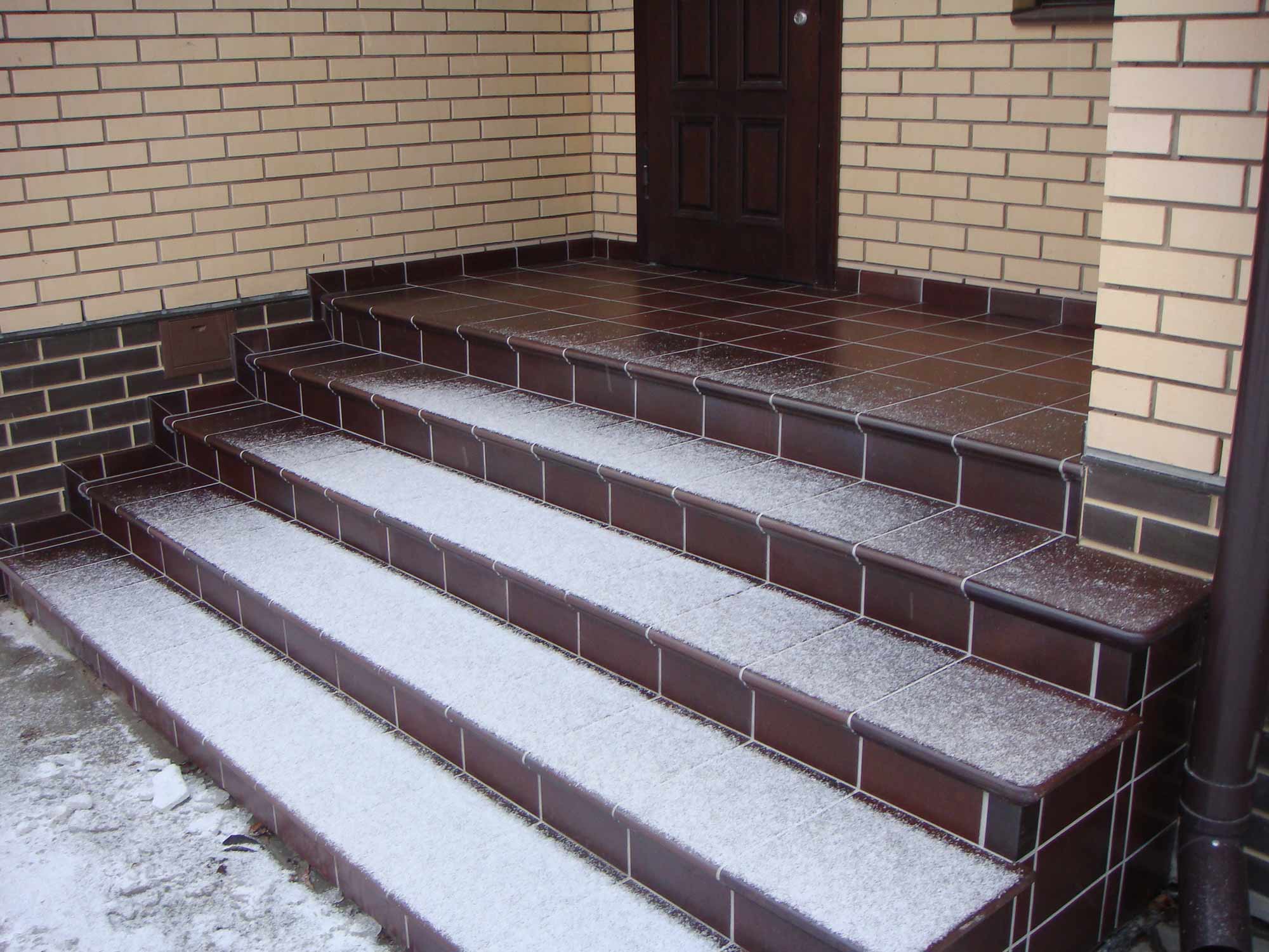 Клинкерная угловая ступень флорентинер Stroeher Keraplatte Duro 825 sherry, 345х345х12 мм