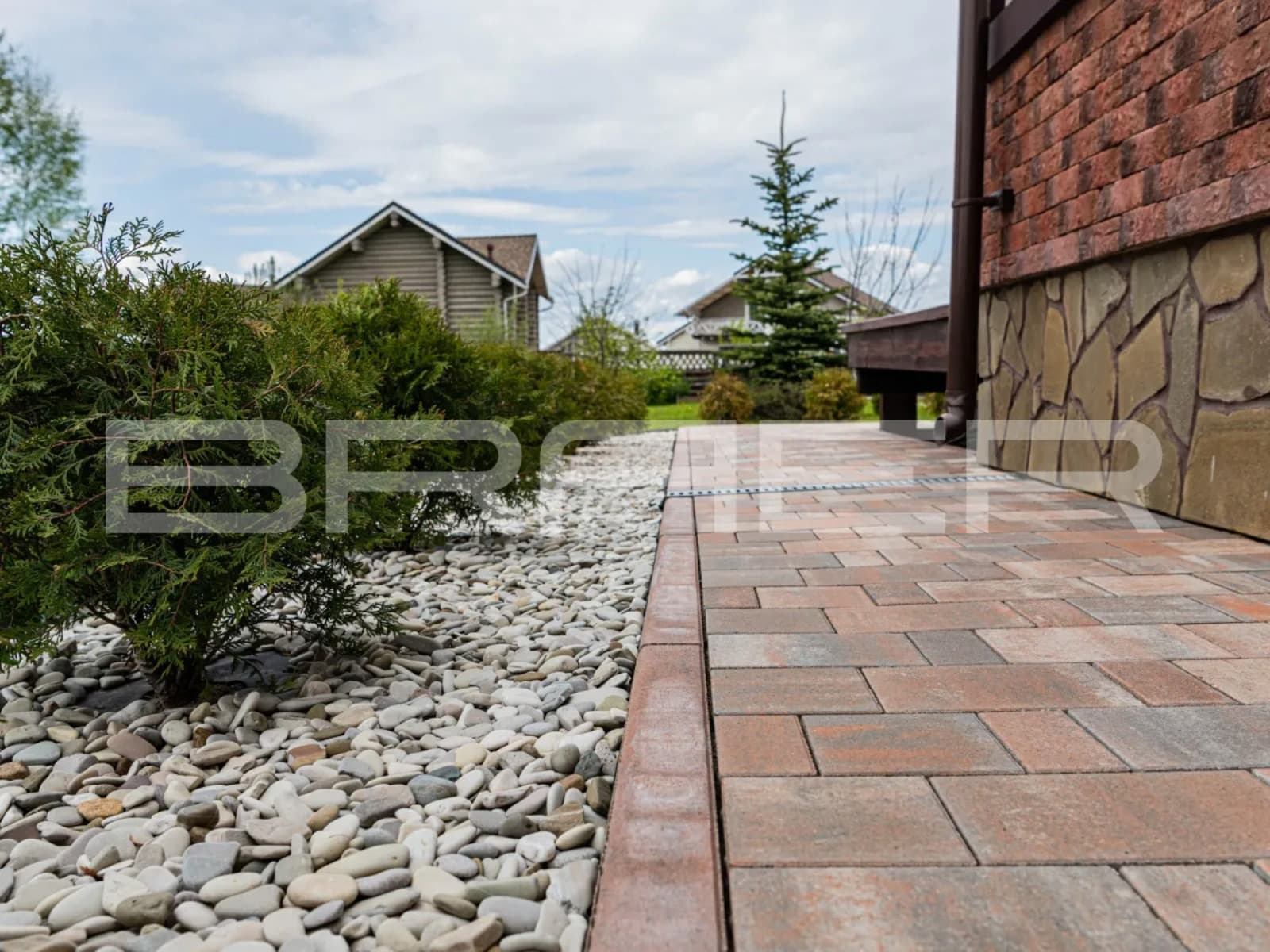 Плитка тротуарная BRAER Старый город Ландхаус Color Mix Койот, толщина 60 мм