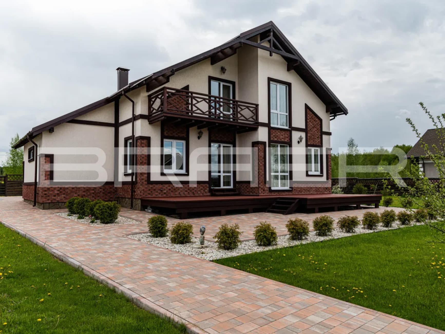 Плитка тротуарная BRAER Старый город Ландхаус Color Mix Койот, толщина 60 мм