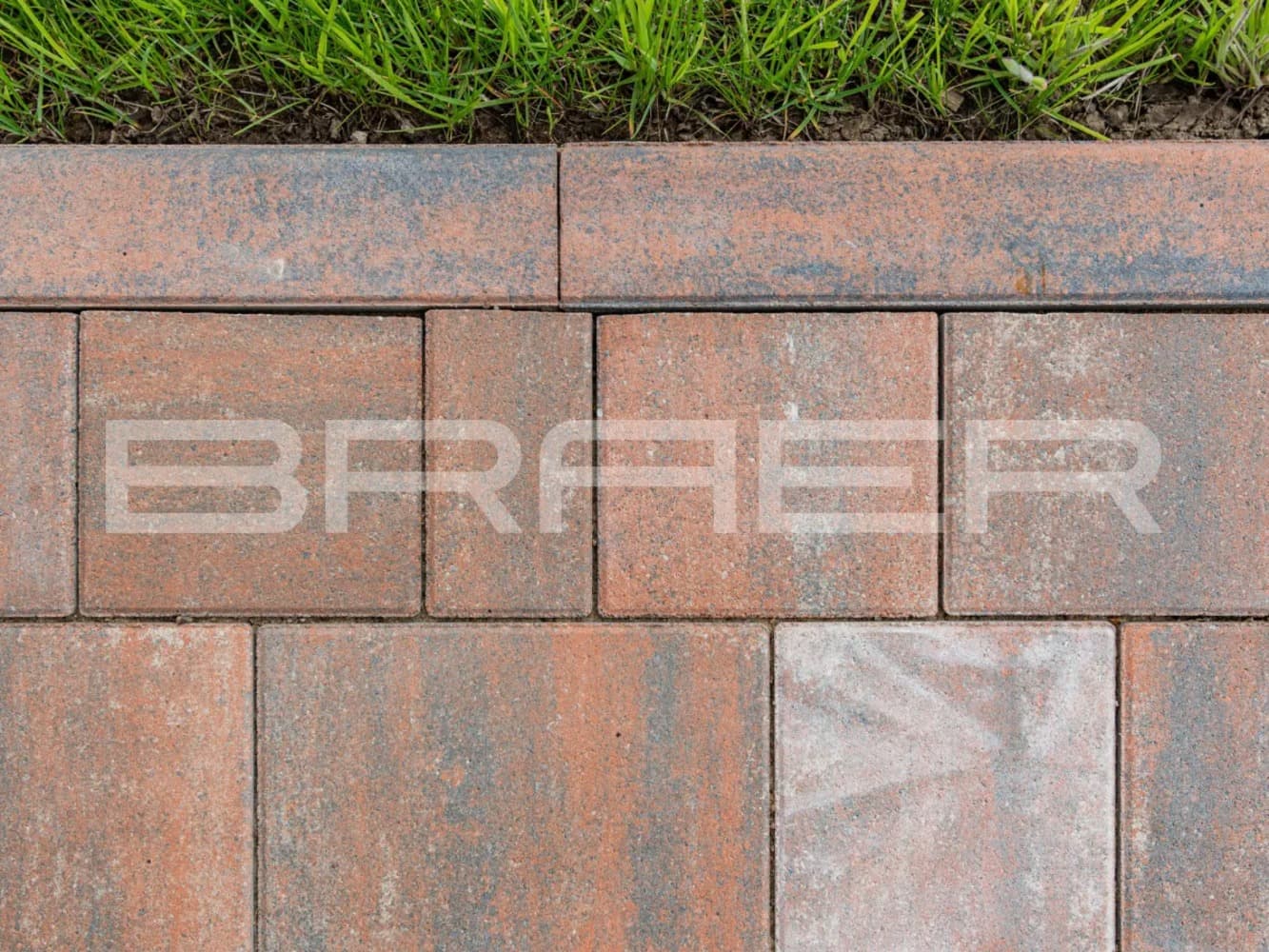 Плитка тротуарная BRAER Старый город Ландхаус Color Mix Койот, толщина 60 мм