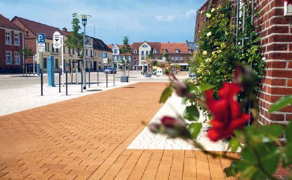 Клинкерная брусчатка Penter Husum gelbbunt nuanciert без фаски, 200*100*52 мм