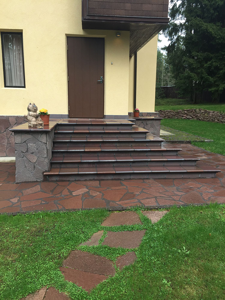 Клинкерная ступень флорентинер Terraklinker (Gres de Breda) Lava модель B, 330*330*60*20 мм
