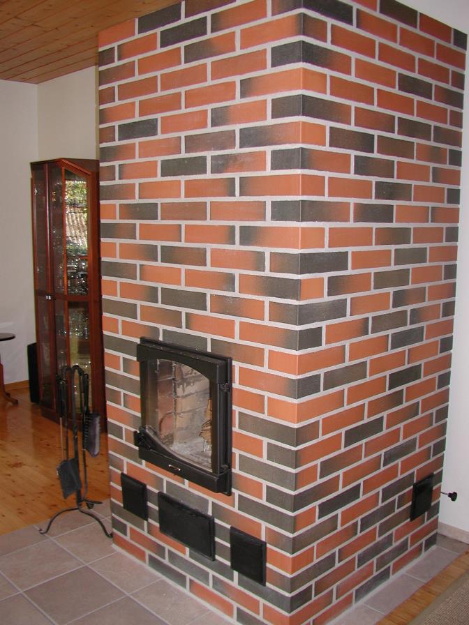 Кирпич облицовочный Terca Red flame пустотелый гладкий, 250*85*65 мм