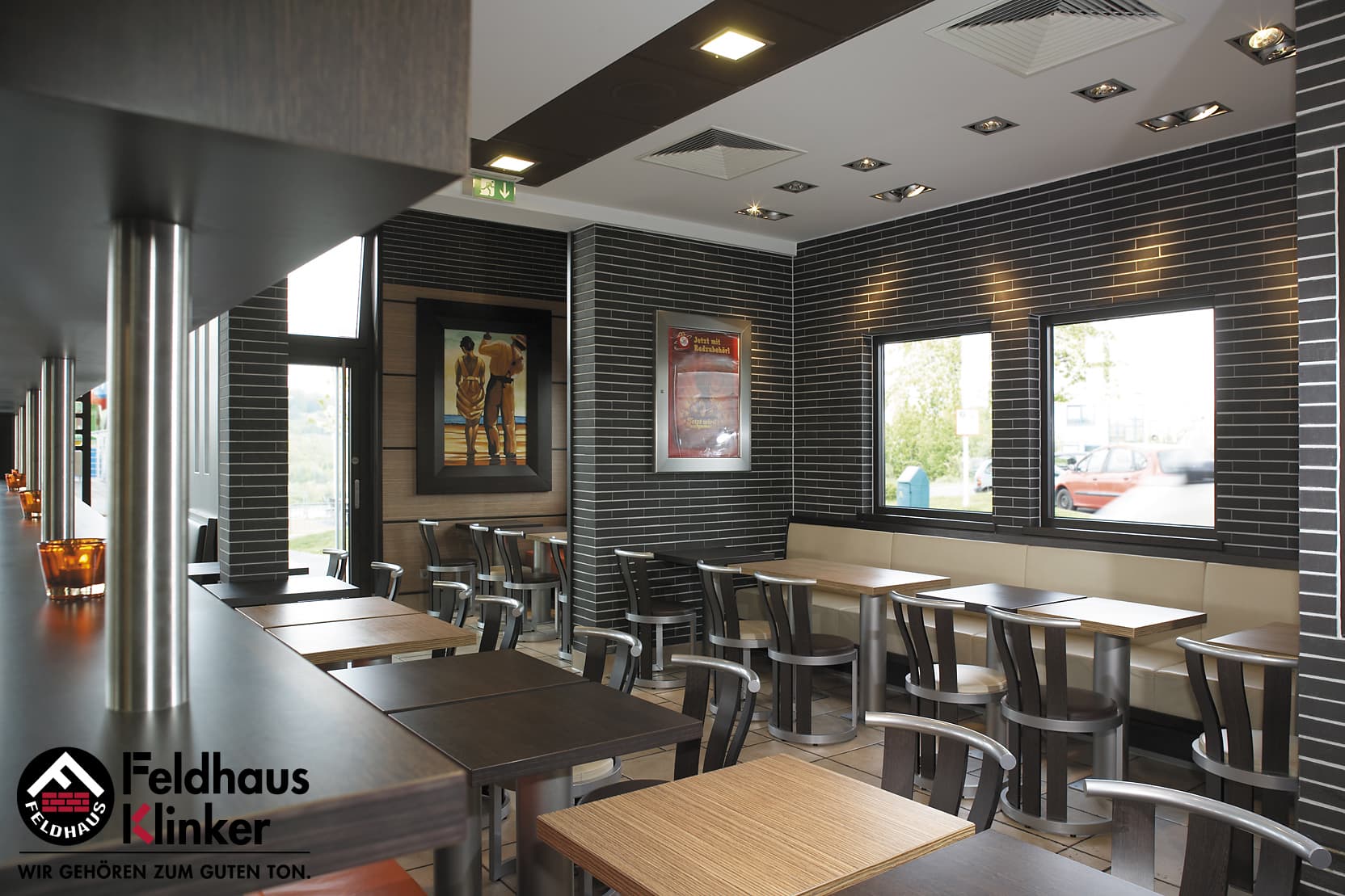 Клинкерная плитка под кирпич Feldhaus Klinker NF 14 R700 anthracit liso 240*71*14 мм