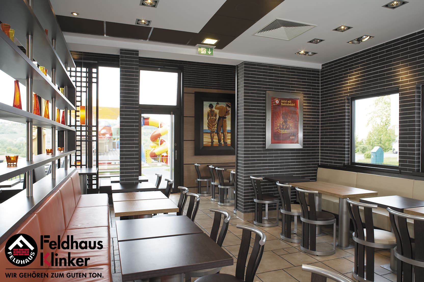 Клинкерная плитка под кирпич Feldhaus Klinker NF 14 R700 anthracit liso 240*71*14 мм