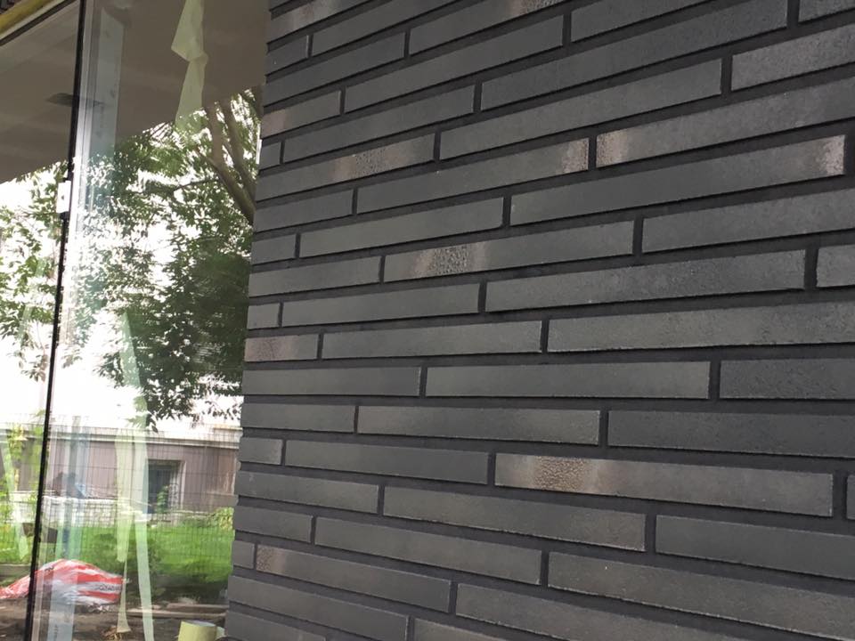 Клинкерная плитка под кирпич Stroeher Riegel 50, 456 schwarz-blau, 490*40*14 мм