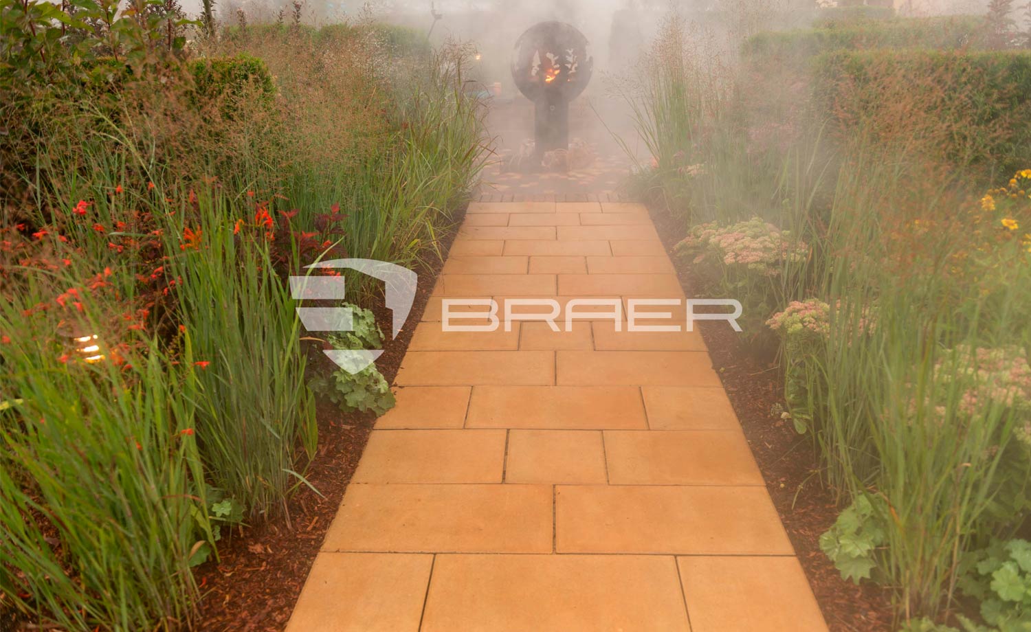 Плитка тротуарная BRAER Триада Color Mix Сахара, толщина 60 мм
