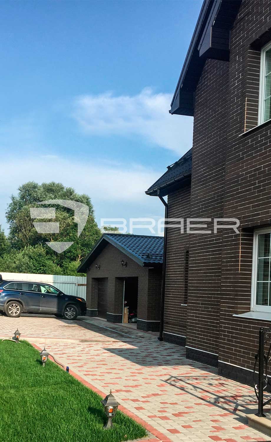 Плитка тротуарная BRAER Классико серый