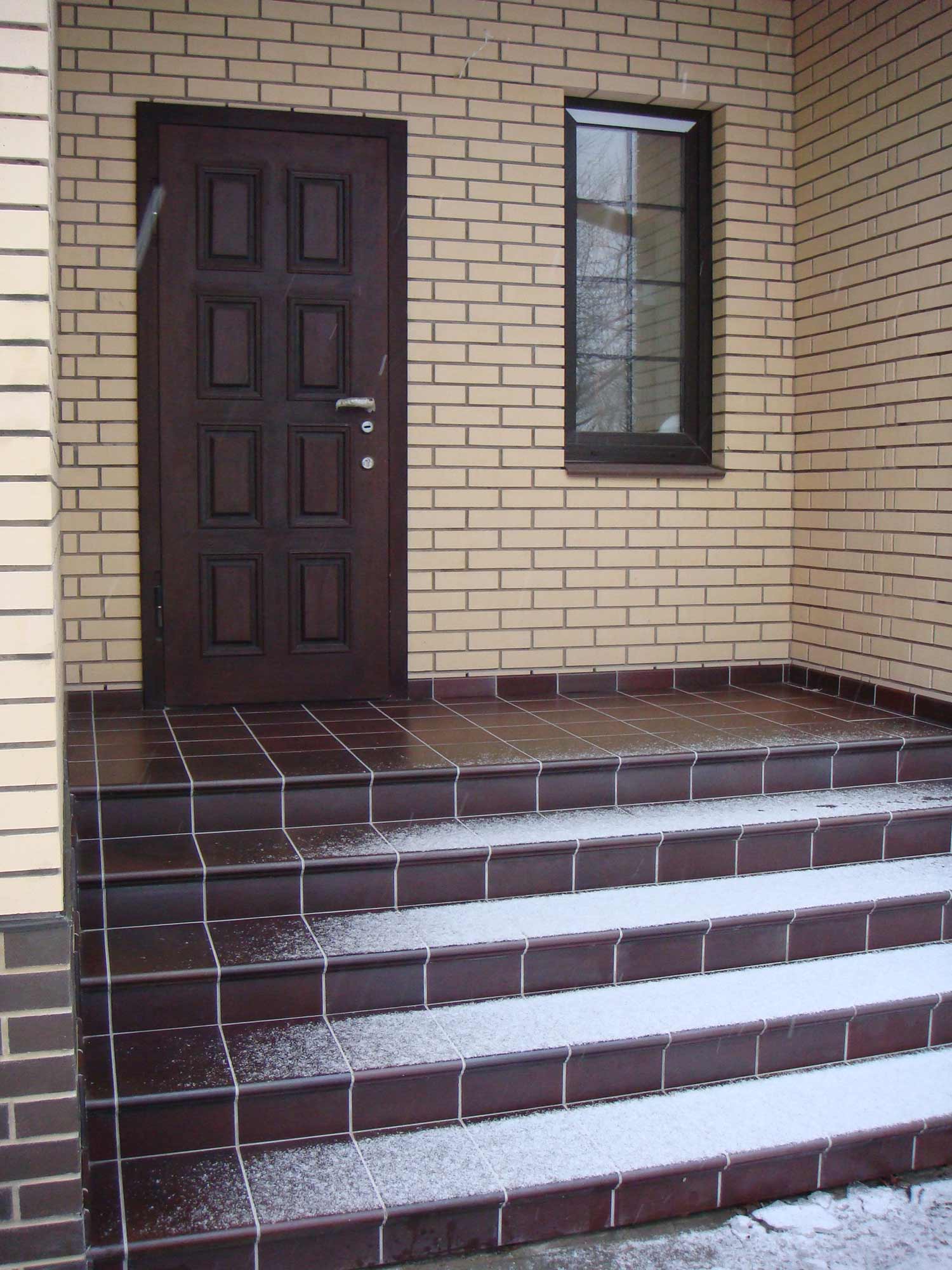 Клинкерная угловая ступень флорентинер Stroeher Keraplatte Duro 825 sherry, 345х345х12 мм