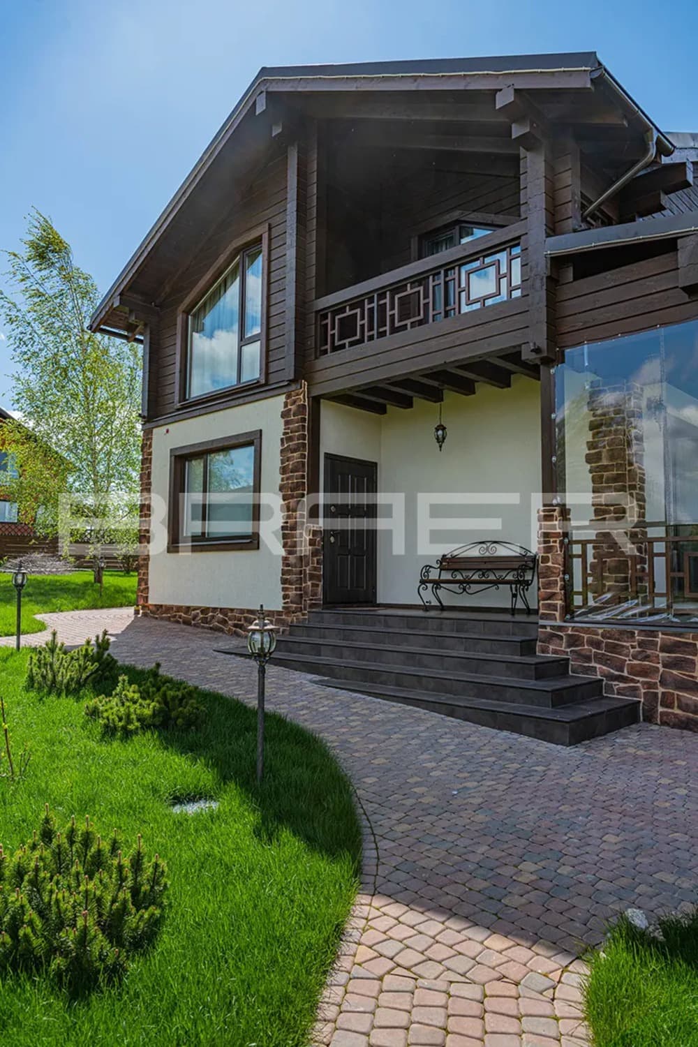Плитка тротуарная BRAER Классико круговая Color Mix Мальва, 73*110*115*60 мм