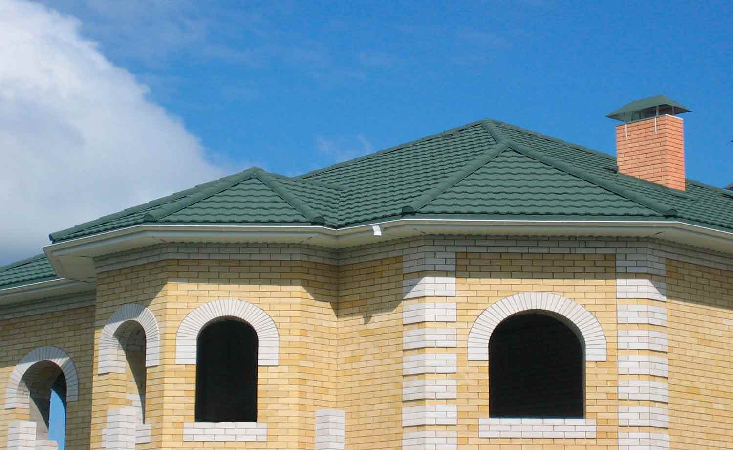 Конек ребровый Metrotile, Green