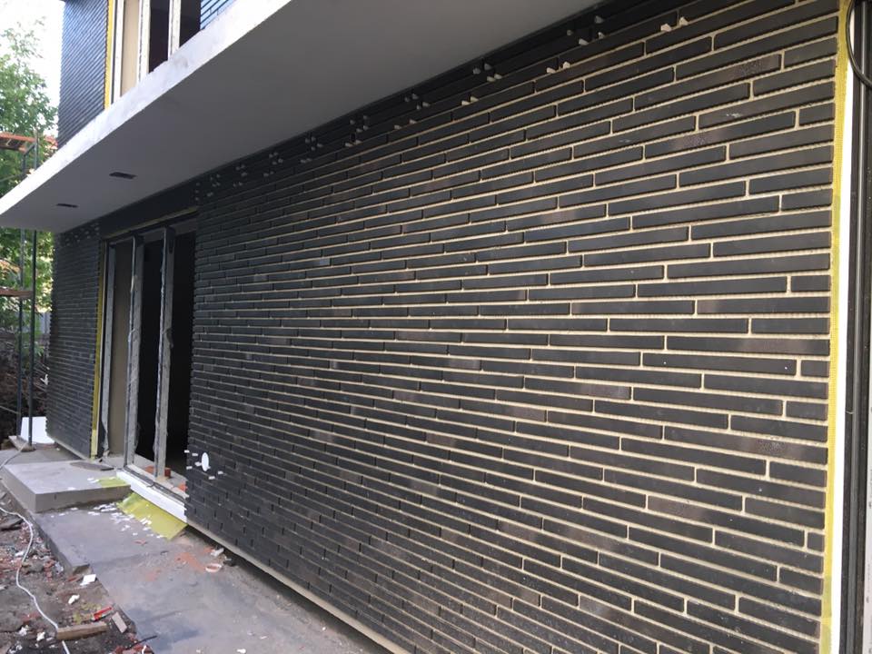 Клинкерная плитка под кирпич Stroeher Riegel 50, 456 schwarz-blau, 490*40*14 мм