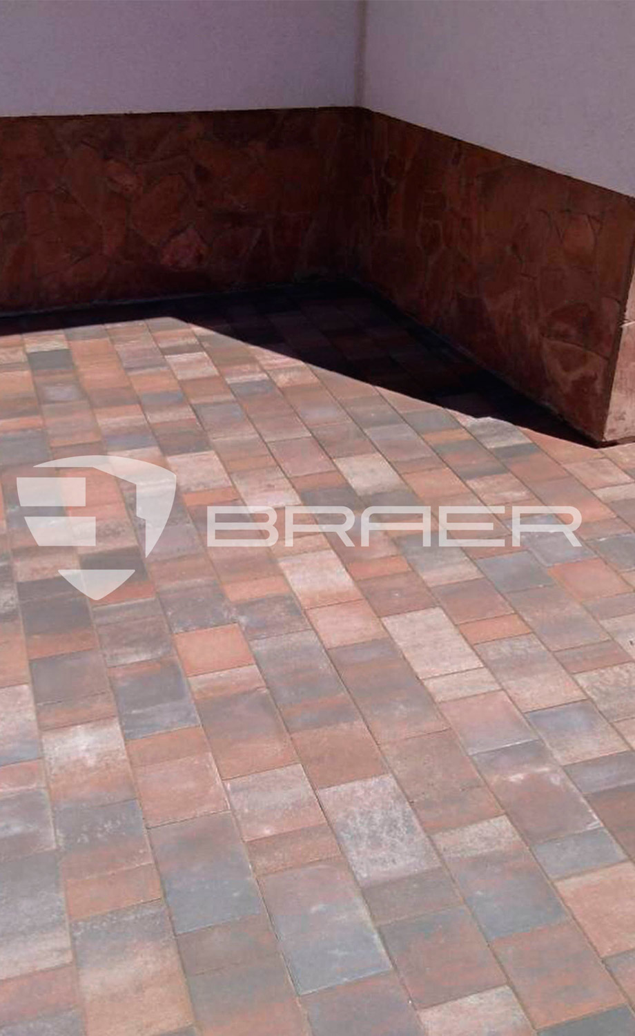 Плитка тротуарная BRAER Старый город Ландхаус Color Mix тип 4 Койот, толщина 80 мм