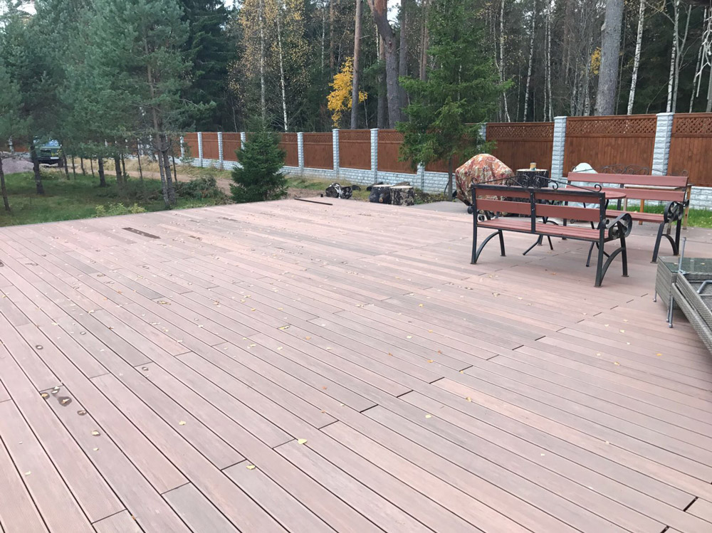 Доска террасная CM (CM Decking) Микс (Mix) Венге, 3000*135*25 мм