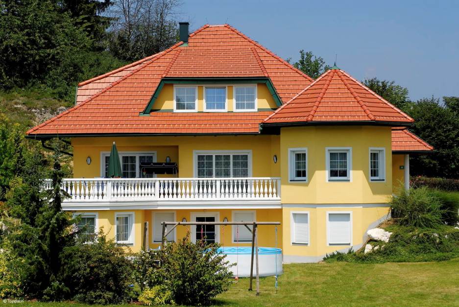 Керамическая черепица рядовая TONDACH Figaro red engobe