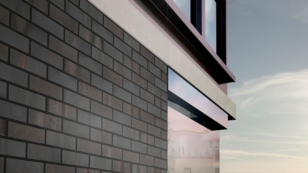 Клинкерная плитка под кирпич Stroeher Brickwerk, 650 eisenschwarz, 240*71*12 мм