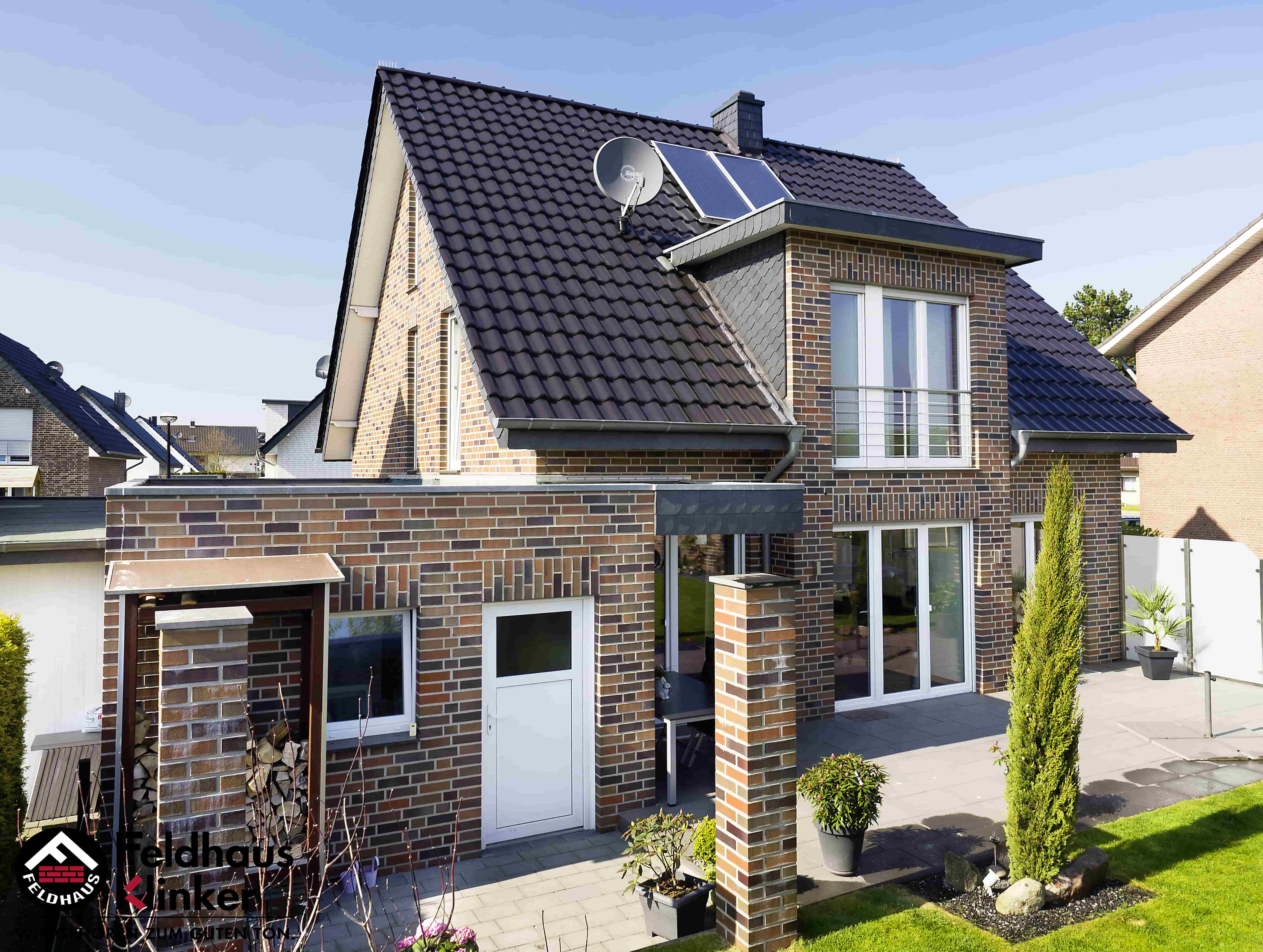 Кирпич клинкерный Feldhaus Klinker К350 lava maris liso NF 240*115*71 мм