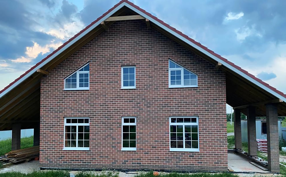 Кирпич облицовочный Вышневолоцкая керамика Готика лава, 250*120*88 мм
