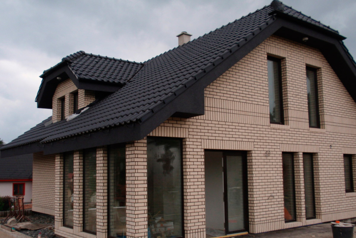 Клинкерная плитка под кирпич Stroeher Zeitlos, 351 kalkbrand, 240*71*14 мм