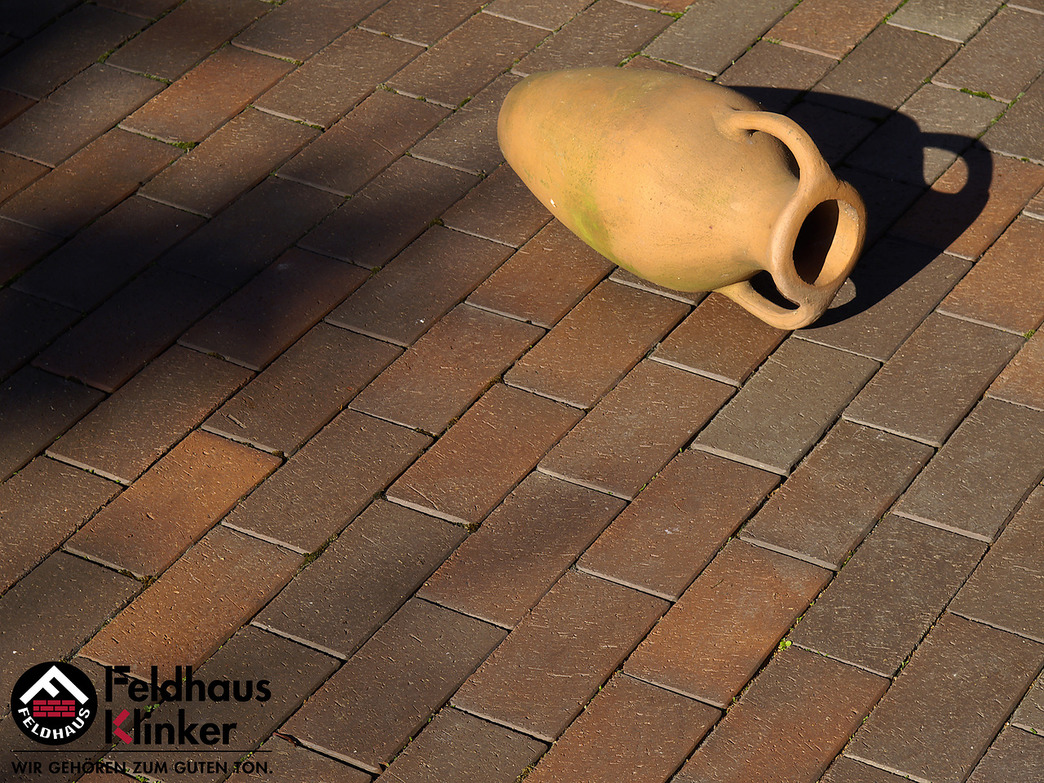 Клинкерная брусчатка Feldhaus Klinker DF P403 gala flamea, 240*118*52 мм