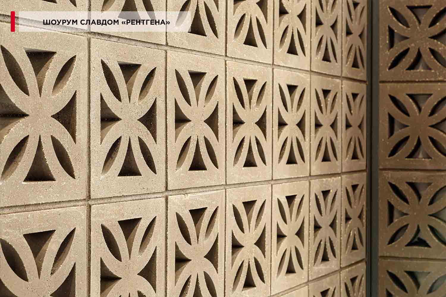 Декоративный бриз-блок Mesterra Кобого / Cobogo 0201, черный, 250*250 мм