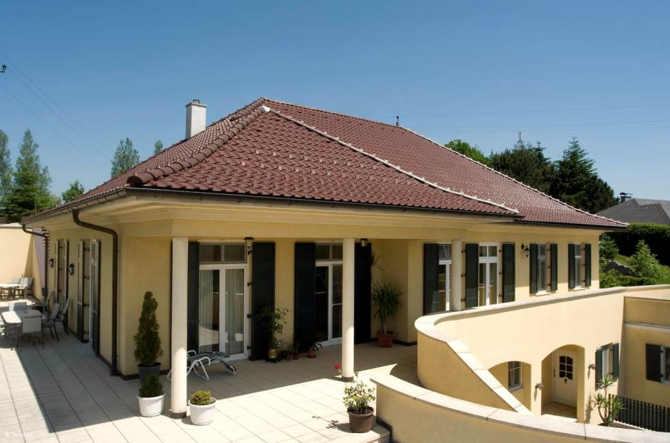 Керамическая черепица рядовая TONDACH Sulm brown engobe