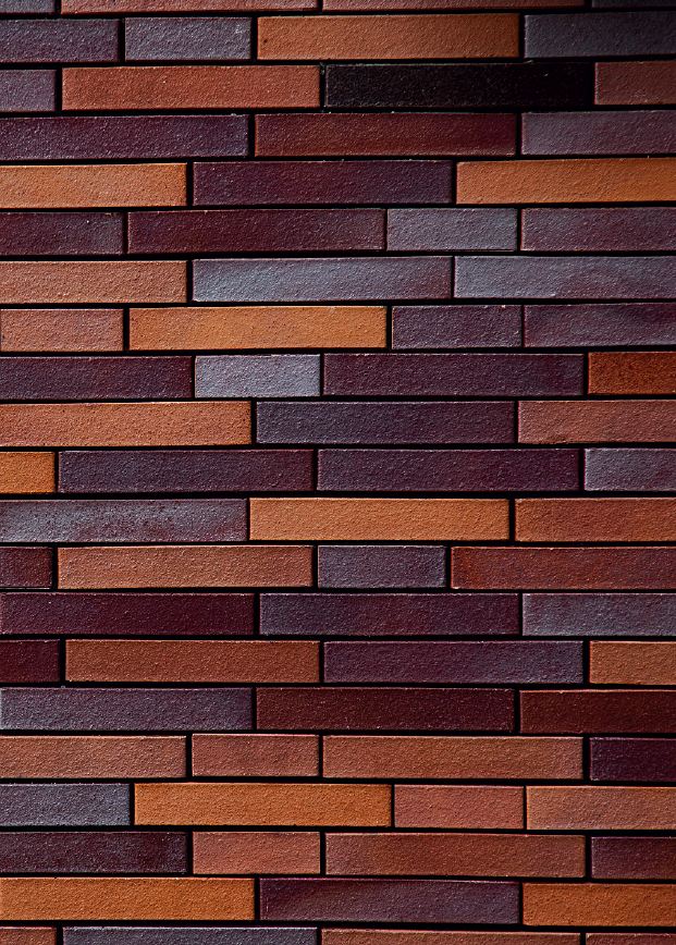 Кирпич клинкерный Muhr 12 Blaurot-bunt гладкий, 290*90*52 мм