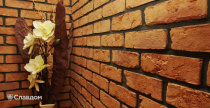 Внутренняя отделка фасадной плиткой LHL Terra Cotta