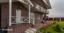 Частный дом с облицовкой кирпичом Terca Narva