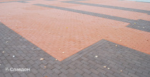 Площадь с применением брусчатки Penter Baltic Klinker Pavers Classic и Braun