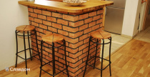 Внутренняя отделка фасадной плиткой LHL Terra Cotta