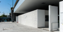 Экологический парк Porte de Pantin в Париже с облицовкой кирпичом Terca Wit Glazuur