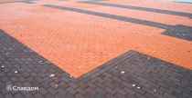 Площадь с применением брусчатки Penter Baltic Klinker Pavers Classic и Braun