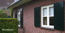 Частный дом с облицовкой кирпичом Terca Redstone