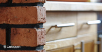 Внутренняя отделка фасадной плиткой LHL Terra Cotta